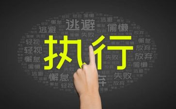 个人执行力心得体会7篇